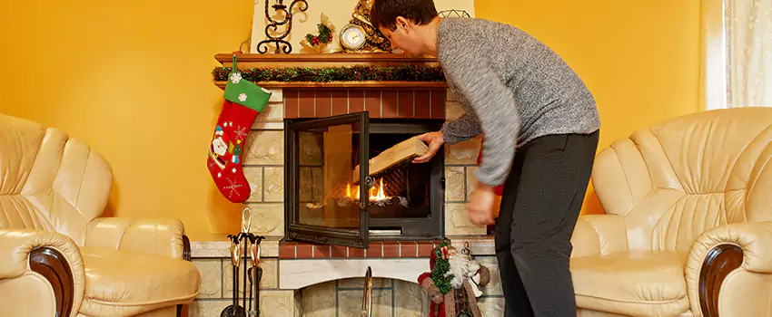 Rusted Metal Fireplace Restoration in Palm Valley, Florida